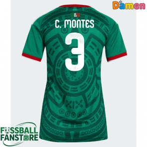 Mexiko Cesar Montes #3 Replik Heimtrikot Damen WM 2026 Kurzarm